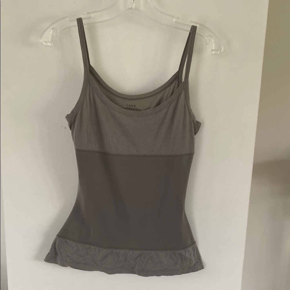 YUMMIE TUMMIE TANK gray S waist shaper cami layer by Heather Thomson